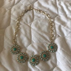 J Crew Factory turquoise statement necklace